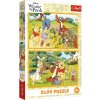 TREFL Puzzle Macko Pu 2x24 dielikov - Deň v záhrade