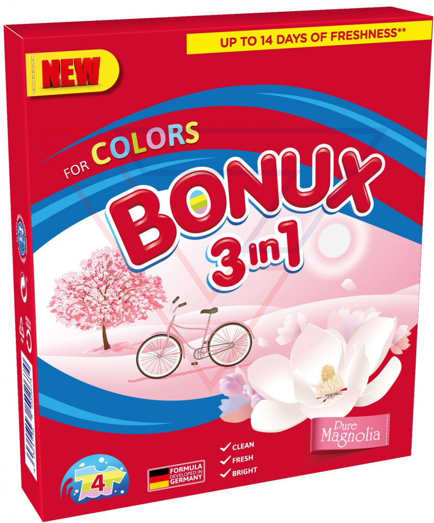 Bonux Magnolia prací prášok 300 g na 4 PD