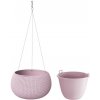 Prosperplast Závesný kvetináč Splofy Bowl 23,9 cm fialový