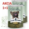 CLUB 4 PAWS Premium Selection - Jemná paštéta s morčacím a jahňacím mäsom 400+400 g (9435*)