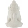 J-Line by Jolipa Biela dekorácie hlava Buddha - 56 * 41 * 84 cm - J-Line by Jolipa