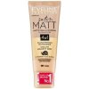 Eveline Satin Matt Mattifying & Covering Foundation 4in1 tekutý make-up so zmatňujúcim účinkom 101 Ivory 30 ml