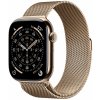 Apple Watch Series 11 Cellular 46 mm Zlatý titán so zlatým milánskym ťahom M/L MFD84WF/A