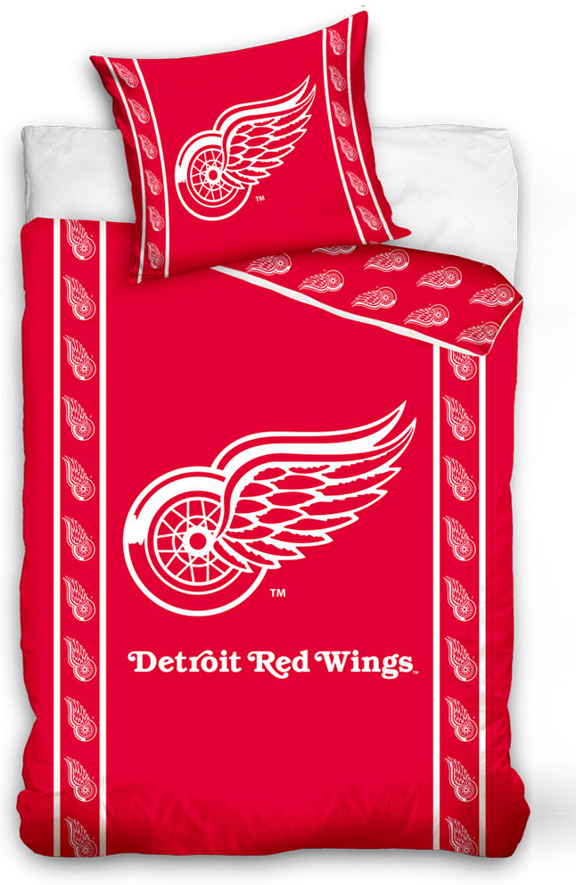 TipTrade Hokejové obliečky NHL Detroit Red Wings 100% bavlna Refoncé 70x90 140x200