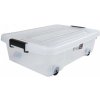 Úložný box BEDROLLER s kolieskami pod posteľ - 790 x 400 x V 180 mm - PLAST TEAM 15-2045
