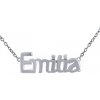 Silvego Strieborná retiazka s menom Emilia JJJ2254N-Emilia