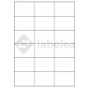 Labelea Samolepiace etikety 70x48 mm biele papierové, na hárku A4, pre laserovú a atramentovú tlač, Farba etikiet Biela, Počet hárkov v balení 1000 EPM070048W018J