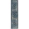 Flair Rugs koberce 60x230 cm Behúň Manhattan Antique Blue - 60x230 cm Modrá