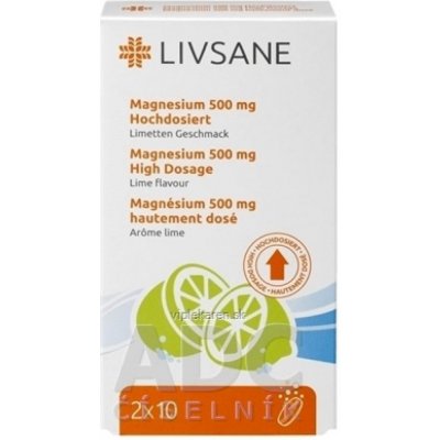 Livsane Magnézium šumivé 500 mg vysoká dávka 2 x 10 ks od 4,84 € -  Heureka.sk