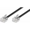PremiumCord tk6-10b 6P4C (RJ-11) Plug 6P4C (RJ-11) Plug 10m černý