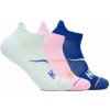 HOKA ONE ONE U NO-SHOW RUN SOCK 3-PACK AQUA BRZE / PINK TWILIGHT / ULTRAMARINE M