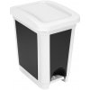 Heidrun Plastový nášlapný kôš na odpadky 20 l MIX farieb