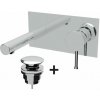 Teorema Scaccomatto - Umývadlová batéria pod omietku, komplet, výtok 164 mm, chróm 8Y314