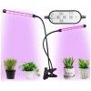 HADEX LED Stmievateľná stolná lampa s klipom na pestovanie rastlín LED/8W/5V HD0493 + záruka 3 roky zadarmo + záruka 3 roky zadarmo