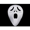 Karnevalová maska - škraboška na domaľovanie - biela Vreskot