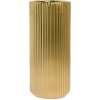 VÁZA KERAMIKA 12x28CM ZLATÁ