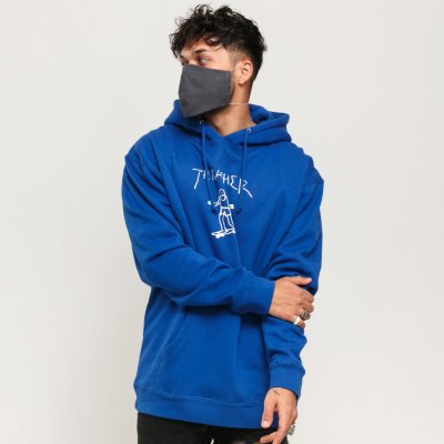 Thrasher Gonz Hood royal blue