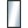 DANTIK - Zrkadlo v rámu, rozmer s rámom 50x100 cm z lišty LEDVINKA čierna (1446)