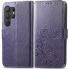 PROTEMIO 69140 ART FLOWERS Peňaženkový obal pre Samsung Galaxy S24 Ultra 5G fialový