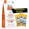 BRIT CARE Dog Hypoallergenic Adult Medium Breed Lamb 12kg + 3x DentaStix ZADARMO