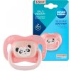 Canpol Babies symetrický silikon cumlík svietiaci Exotic Panda ružová