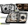 Tuning-tec PREDNÉ SVETLOMETY ANJELSKÉ OČI CHROME pasujú na VW BORA 09.98-07.05