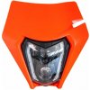 RTECH predné maska vr. LED svetlá KTM, RTECH (oranžová)