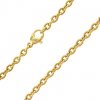 Pozlacený ocelový řetízek CABLE 3 mm varianta 65 cm