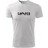 Camper nápis - Pánske tričko Fantasy športové - S ( Biela )