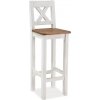 Signal POPRAD drevená barová stolička, medová/borovicová patina