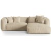 Micadoni Modulárna sedačka Martina, 2-miestna, pravý roh – svetlá béžová