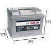 BOSCH S5 61Ah Autobatéria 12V , 600A , 0 092 S50 040