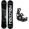 Hatchey Leader freestyle snowboard + Hatchey Fastec viazanie - 163 cm Wide + XL, black (EU 45-47)