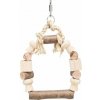 Trixie Drevená hojdačka s ozdobami malá 13x19cm