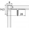 Effector - Schodový profil - C24 - Dĺžka 2,7 m - Farba Striebro