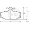 Sada brzdových platničiek kotúčovej brzdy A.B.S. ALL BRAKE SYSTEMS BV. 36744