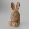 Zajačik OVALIS – svietiaca veľkonočná dekorácia Farba: Piesková
