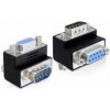 Delock adaptér Sub-D 9 pin samec > samice 90° pravoúhlý