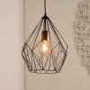 EGLO Závesná lampa Carlton dizajn klietky čierna Ø31 cm - 49257