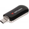Verbatim USB flash disk, USB C, 256GB, Plectra, čierny, 30226, USB C