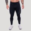GymBeam Bezešvé legíny OG1 Black/Grey - XXL