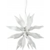 Luxusný sklenený luster LEAVES SP8 v bielej farbe | Ideal Lux
