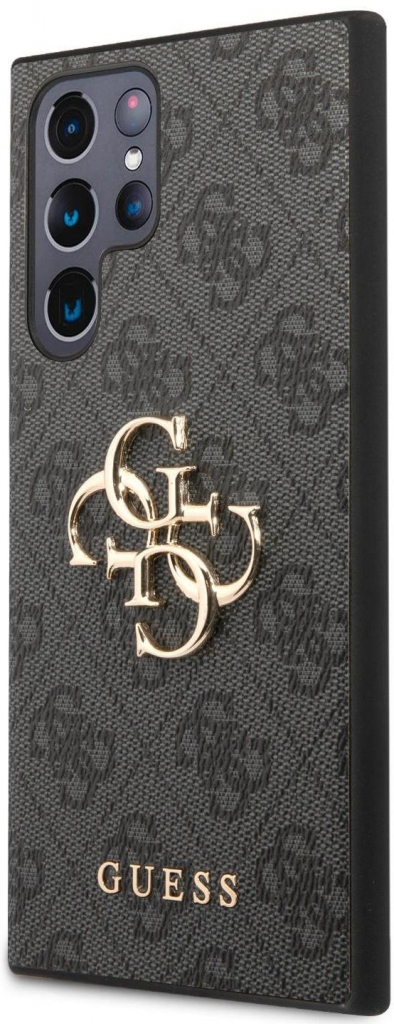 Púzdro Guess PU 4G Metal Logo Samsung Galaxy S23 Ultra sivé