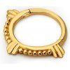 Lillian Vassago Zlatý zdobený piercing krúžok LLV92-GPI014SP
