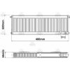 KORADO 20VK 600 x 400 SPODNE PRIPOJENIE