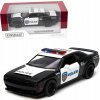 KINSMART 2023 DODGE CHALLENGER SRT DEMON 170 POLICEJNÉ AUTO POLÍCIA 1:40 MODEL S KRABIČKOU