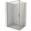 MEXEN/S - Exo sprchovací kút dvere krídlové 110 x 90, transparent, zlato 819-110-090-50-00