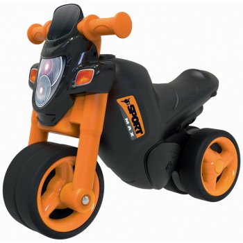 BIG motorka Sport Bike s elektronickým klaksónom čierno-oranžové