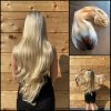 Blond paruka Vlnitá blond parochňa Laura so sieťkou (lace front)
