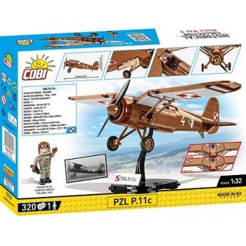 Cobi 5742 World War II Poľské stíhacie lietadlo PZL P.11c